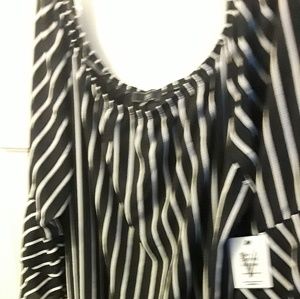 NEW Black and white dress off the shoulder